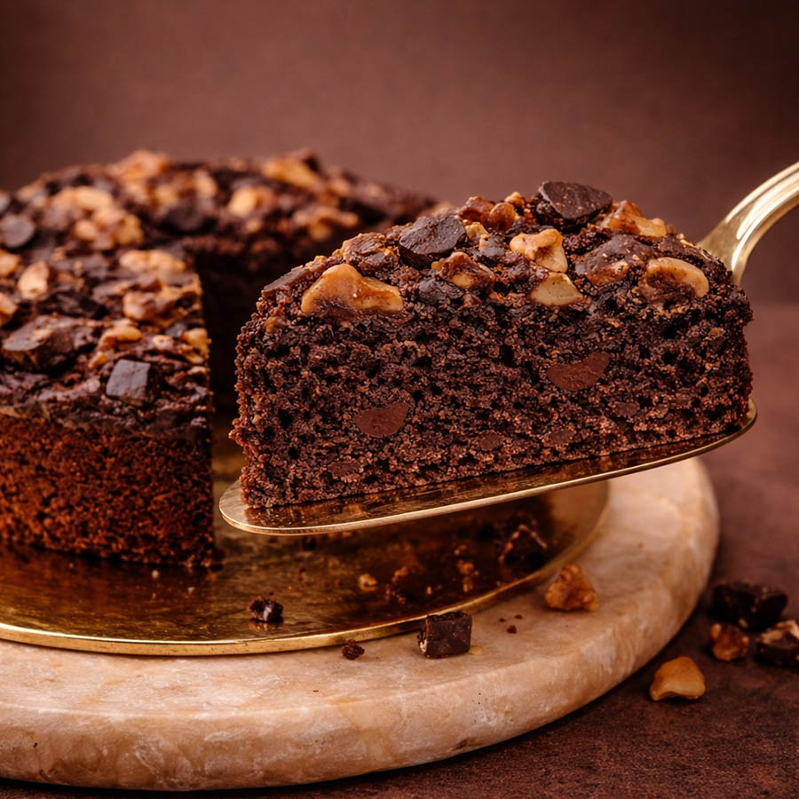 Healthy Cakes - Classic Chocolate Walnut Cake
